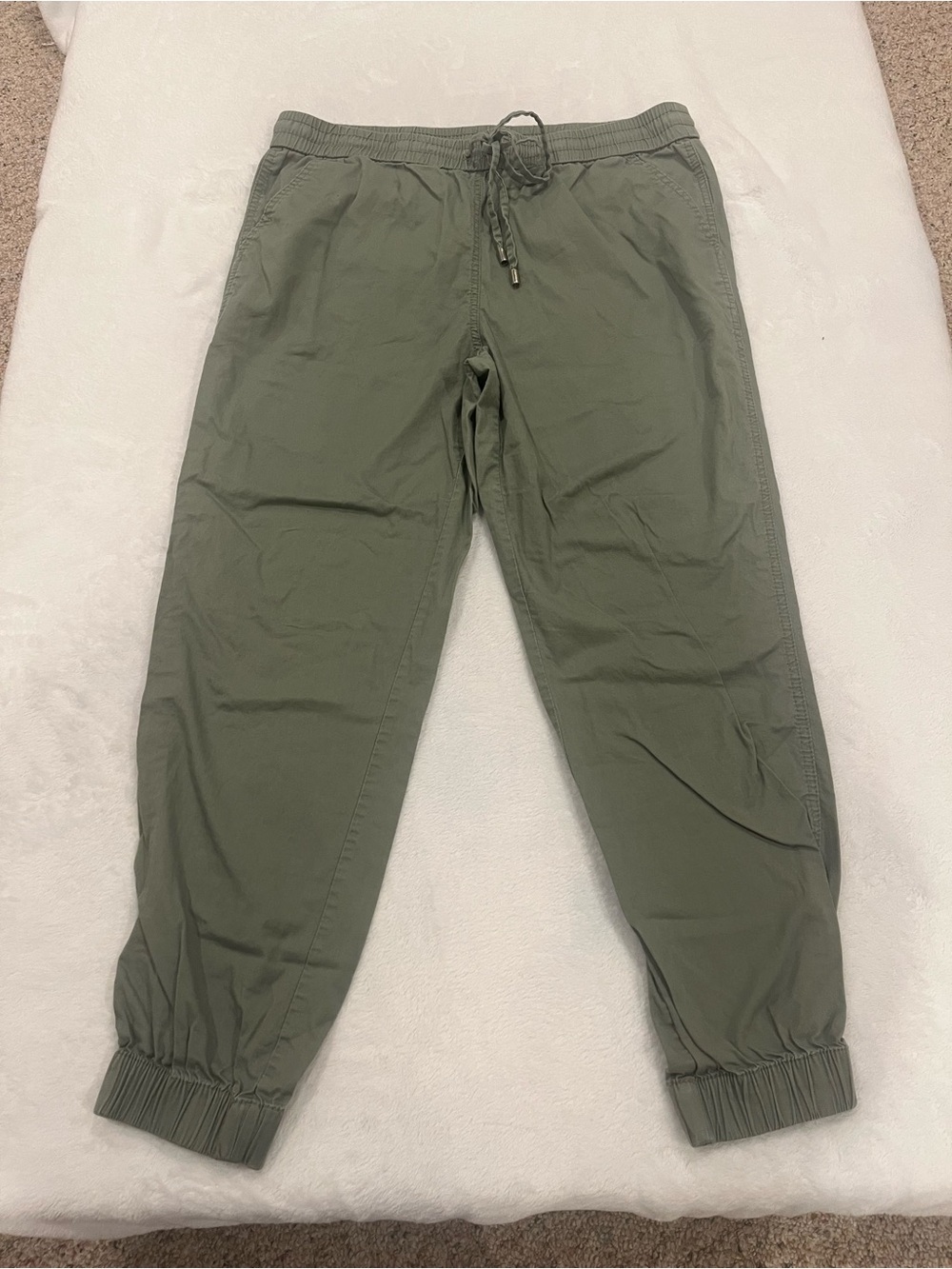 Land N Sea Olive Green Joggers - Size 8